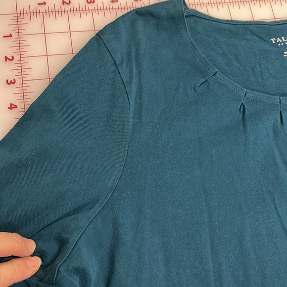 TALBOTS Set of 2 Teal/Wine Detailed Scoop Neck Office/Casual Weekend Tops SZ 2X - Picture 4 of 16